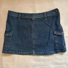 カーゴスタイル デニムミニスカート