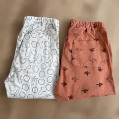 ユニクロ　120 スパッツ　2枚セット　飛行機　ベビーパンツ