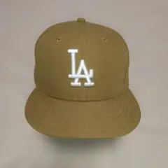 ニューエラ59FIFTY×LA ドジャース　 ブラウン 　キャップ　7 5/8
