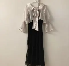 2wayシアーブラウス＆総レースキャミソールドレス 【本日即配送可】