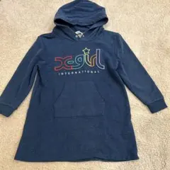 X-girl STAGESフード付き ワンピース130