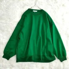 裏地デザイン⭐ THE SHOP TK スウェット トレーナー グリーン M