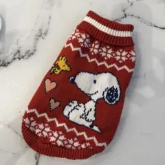 スヌーピー ニット犬服 M PEANUTS SNOOPY