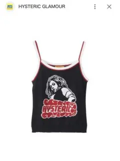 HYSTERIC GLAMOUR キャミソール 黒/赤