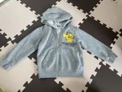 ポケットモンスター フリースパーカー グレー　110
