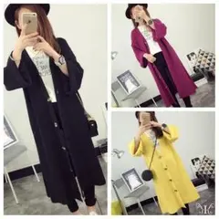 【セール中】大きいサイズ☆ボタン付ニットカーディガン