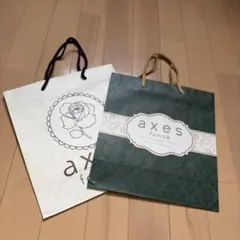 【axes】ショッパー/中サイズ/ショップ袋/紙袋/アクシーズ/ロリータ