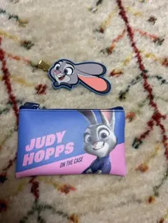 ズートピア２ ジュディ フラットミニポーチ 前髪クリップ セット