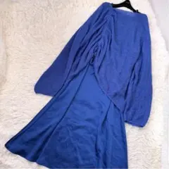 タグ付✨未使用品 AMERI ニットレイヤードキャミドレス M ロングワンピース