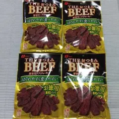 なとり THEおつまみBEEF 厚切ビーフジャーキー 4袋セット ラスト１点‼️のサムネイル