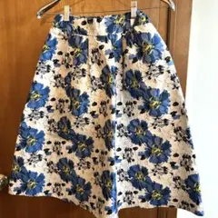 &.NOSTALGIAジャガード織フレアスカート