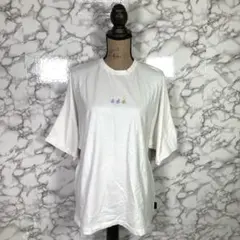 GRAMICCI　グラミチ　（M）　ビックシルエット半袖Tシャツ ロゴ刺繍　白