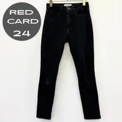 美脚 REDCARD レッドカード デニム 黒 24 コラボ glenwood