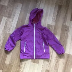 フード付き紫ジャケット