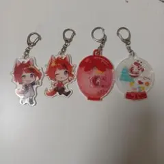 すとぷり　莉犬　アクリルキーホルダー 4個セット　値下げ有