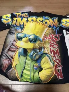 The Simpsons 総柄プリント Tシャツ