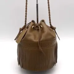 【美品】J&M DAVIDSON CARNIVAL L ブラウン トートバッグ