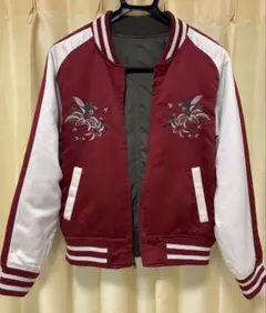 花柄刺繍スカジャン