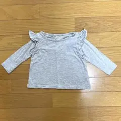 トップス フリル ロンT Tシャツ 長袖トップス 80cm