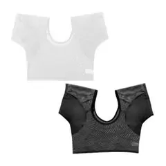 汗取りインナー 黒1枚+白1枚 M 2枚セット レディース 女性用 脇汗 パッド