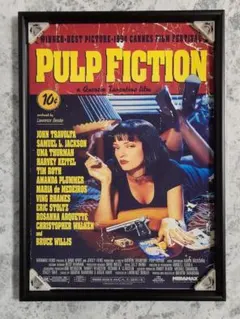 パルプフィクション ポスター A4 額入 映画 グッズ Pulp Fiction