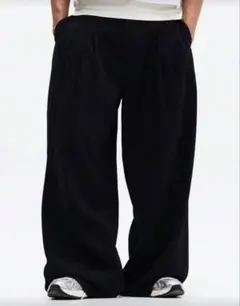 ストライプ ワイドパンツ XS ユニセックス