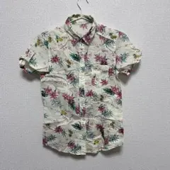 GU アロハシャツ ライトイエロー Sサイズ 美品のサムネイル