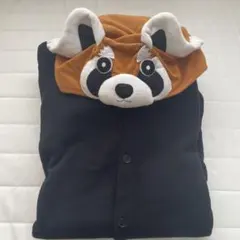 【398】⟡裏地付き⟡ 着ぐるみ ぬい服 パステル レッサーパンダ 赤 398】⟡裏地付き⟡ 着ぐるみ ぬい服 パステル レッサーパンダ 赤