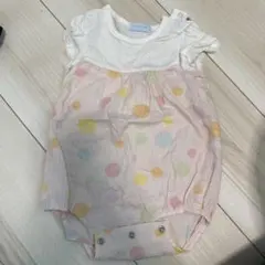 ミキハウス 水玉ロンパース