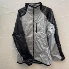 Mizuno ウィンドブレーカー Lサイズ シルバー/ブラック