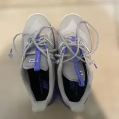 New Balance レディース スニーカー グレー パープル