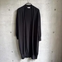 極上カシミヤ✨美品✨ハイク カーディガン ニット 羽織り ブラック 黒 2 M 裾丸Vネックニットカーディガン レディース(M ブラック): 東京