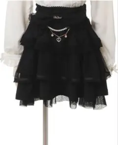 LIZLISA ビッグリボンティアードスカート訳あり