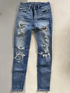 American Eagleダメージ加工スキニーデニム XSサイズ