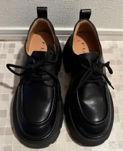 レディース 厚底 革靴24cm