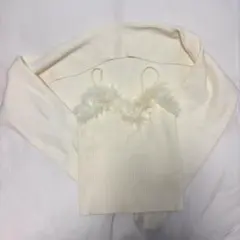 SHEIN ファーキャミソール&ボレロセット