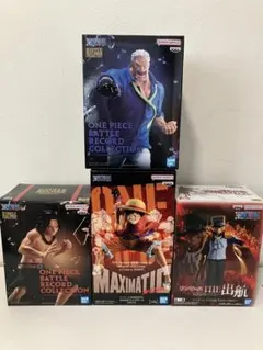 ワンピース フィギュア　ガープ　エース　サボ ルフィ