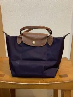 ロンシャン　トートバッグ　パープル