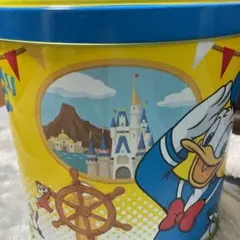 ドナルドダック 空き缶 直径25cm
