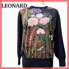 LEONARDレオナール　ストール　黒　花柄　透ける素材 LEONARDレオナール ストール 黒 花柄 透ける素材 - メルカリ
