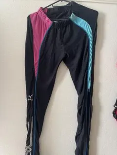 ミズノ　ロングタイツ　ランニングタイツ　L