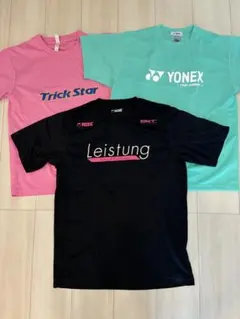 スポーツTシャツ 3枚セット YONEX他　M L