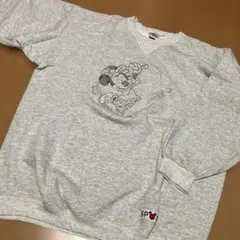 ミッキーマウス トレーナー グレー