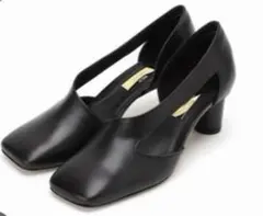 じあん様LE TALON GRISE アシンメトリーカット パンプスのサムネイル