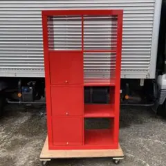 HFさまIKEA LIXHULT リックスフルト キャビネット イケア レッド
