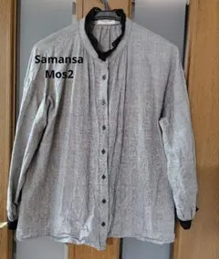 Samansa Mos2 レディース長袖ブラウスFサイズ『中古品』