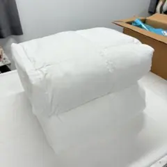 11開封済み　羽毛布団　190cmx 200cm ダブル　掛け布団　100％羽毛
