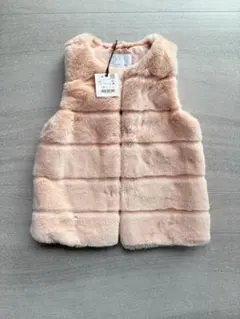 【新品】ZARA KIDS フェイクファーベスト　130cm