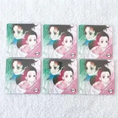 鬼滅の刃　竈門炭治郎　竈門禰豆子　立志編 コースター 兄妹 6枚セット