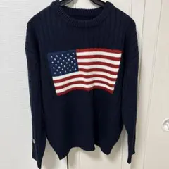 【新品未使用】RODEOCROWNS ニットセーター ネイビー